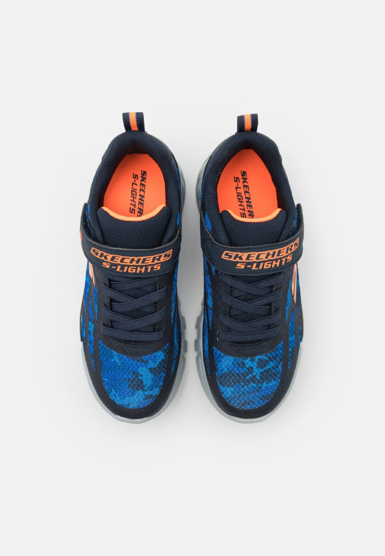 Skechers Flex Glow - Trainers - Navy/Blue/Orange 6 Skechers Flex Glow - Trainers - Navy/Blue/Orange - Image 4