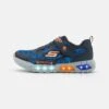 Skechers Flex Glow - Trainers - Navy/Blue/Orange -Skechers Sales Store 092cda8bacae43aa975d8e45003399c3