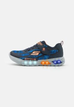 Skechers Flex Glow - Trainers - Navy/Blue/Orange