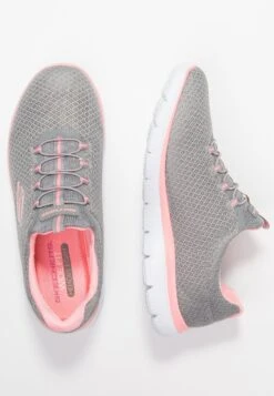 Summits Wide Fit - Trainers - Grey/Pink -Skechers Sales Store 0bd125aac8b14569966208e5d4b2d313