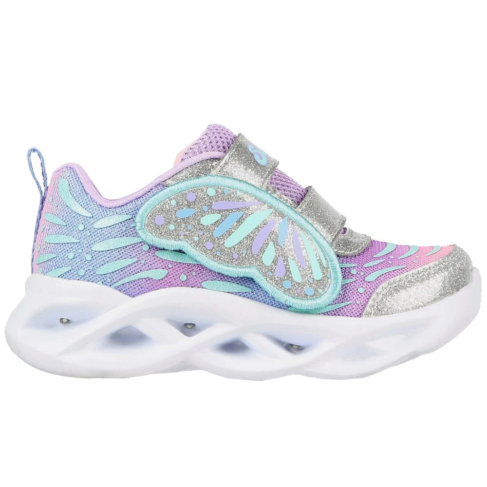 Skechers Twisty Brights Wingin' It Girls Trainers 4 Skechers Twisty Brights Wingin' It Girls Trainers - Image 2