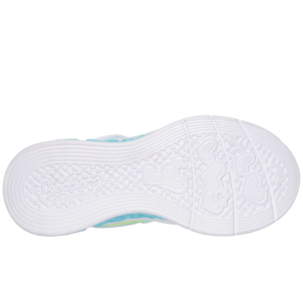 Skechers Flutter Heart Lights Groovy Swirl Girls Trainers 4 Skechers Flutter Heart Lights Groovy Swirl Girls Trainers - Image 2