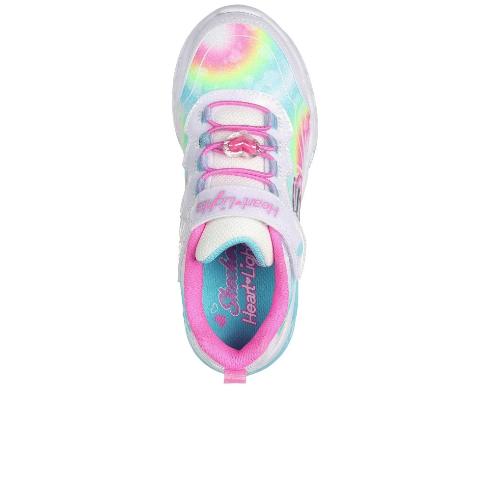 Skechers Flutter Heart Lights Groovy Swirl Girls Trainers 5 Skechers Flutter Heart Lights Groovy Swirl Girls Trainers - Image 3