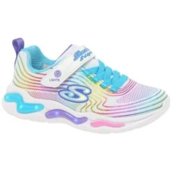 Skechers Wavy Beams Lights Girls Sports Trainers -Skechers Sales Store 1711626152 13246500