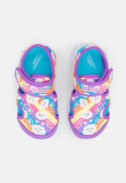 Skechers Heart Lights- Sandals - Lavender/Mult-Coloured -Skechers Sales Store 21ba737fe77944649a9220ffbc7fd37a