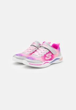 Skechers Power Petals - Trainers - Silver/Pink -Skechers Sales Store 3480c947add04a30b2d01c9beb2fb289