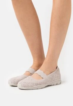 Skechers Seager - Ankle Strap Ballet Pumps - Grau