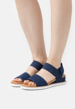 Skechers Desert Kiss - Wedge Sandals - Navy