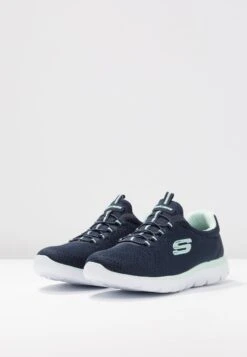 Summits Wide Fit - Trainers - Navy/Aqua -Skechers Sales Store 4152bd051206467b8029b80c82a611d1