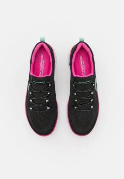 Summits - Trainers - Black/Hot Pink -Skechers Sales Store 50bc414227184fbab2359c9ba039998d