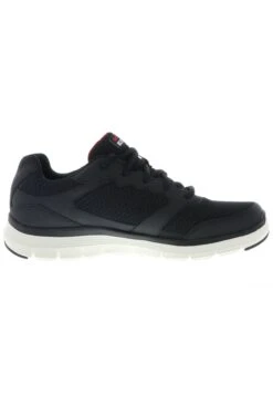 Trainers - Black Leather/Mesh/Pu/Red Trim -Skechers Sales Store 5c92a4b4b0e148ce806a34a4e1d601a9