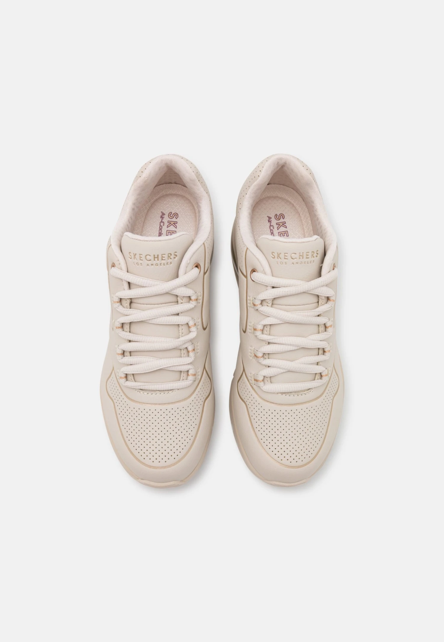 Uno 2 - Trainers - Off White Durabuck / Gold Trim 8 Uno 2 - Trainers - Off White Durabuck / Gold Trim - Image 6