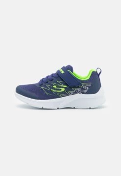 Skechers Microspec - Trainers - Navy/Lime/Silver