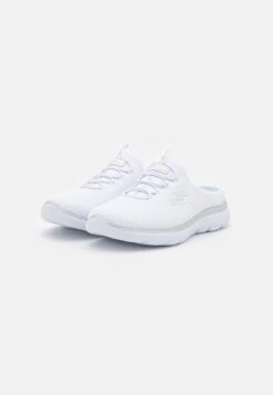 Summits - Mules - White/Silver -Skechers Sales Store 7af17238a71440429a9efa0663aaeea9