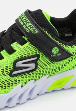 Skechers Flex Glow Elite - Trainers - Lime Synthetic/Black Trim -Skechers Sales Store 8188fa65a0694066b4a8ef192022e063