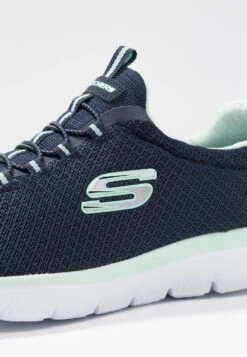 Summits Wide Fit - Trainers - Navy/Aqua -Skechers Sales Store 9e62fae3b6b445be92746e72e432c552