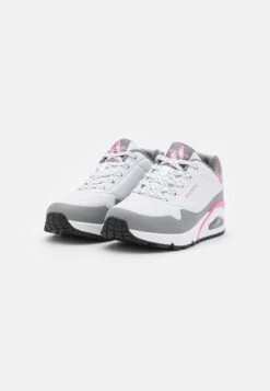 Uno - Trainers - White/Pink/Grey -Skechers Sales Store b51febc7dcf24ee29143015f340e76fd