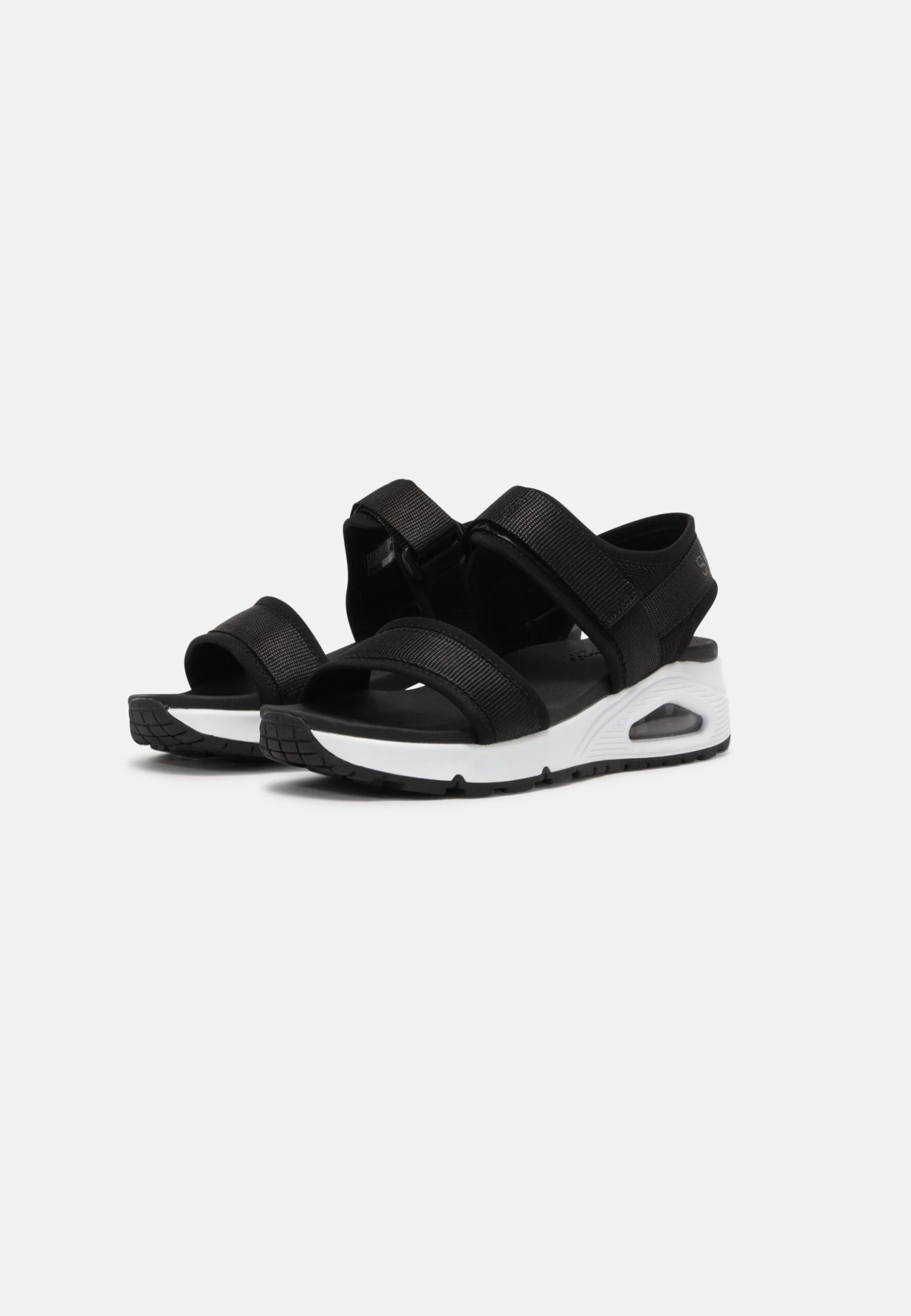 Uno - Sandals - Black/White 5 Uno - Sandals - Black/White - Image 3