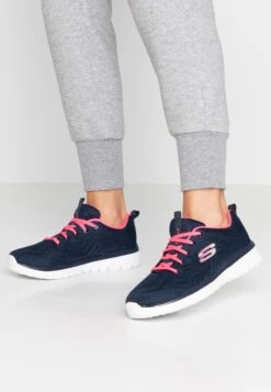 Graceful- Trainers - Navy/Hot Pink