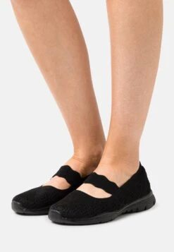 Skechers Seager - Ankle Strap Ballet Pumps - Schwarz