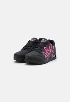 Uno X Goldcrown - Trainers - Black/Pink -Skechers Sales Store e8381eb10af748c5b977aeda093299ce