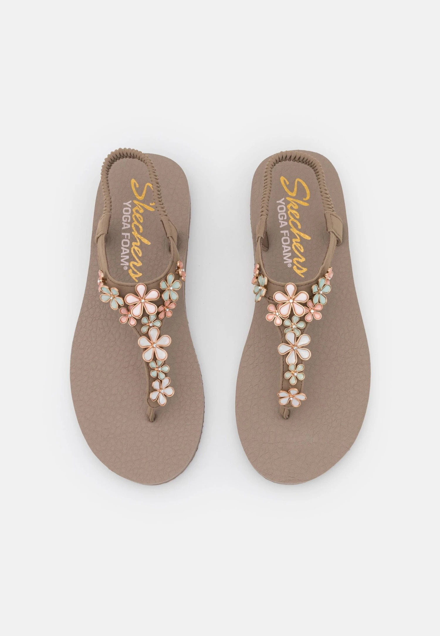 Skechers Meditation - T-Bar Sandals - Taupe 8 Skechers Meditation - T-Bar Sandals - Taupe - Image 6