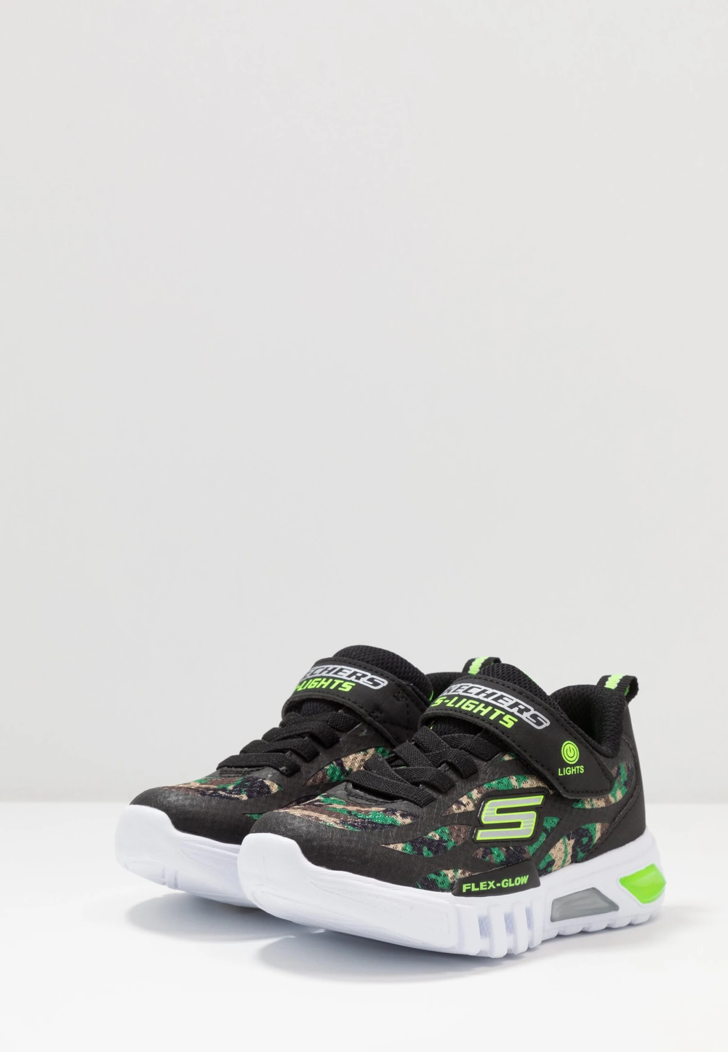 Skechers Flex-Glow - Trainers - Black/Lime 5 Skechers Flex-Glow - Trainers - Black/Lime - Image 3