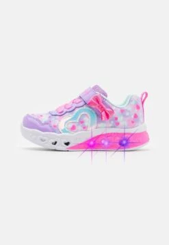 Skechers Flutter Heart Lights - Trainers - Lavender/Hot Pink